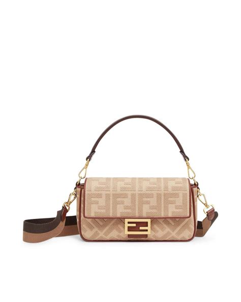 fendi baguette beige canvas bag|fendi baguette bags.